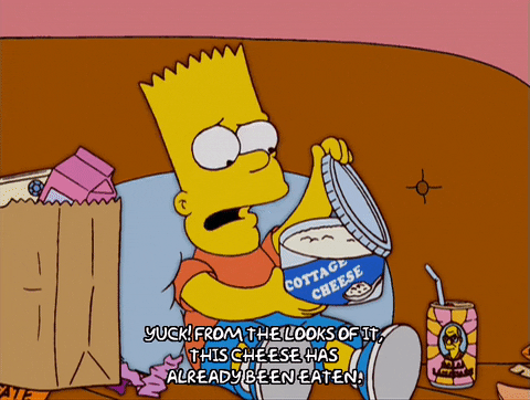 bart simpson nasty food GIF