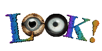 Eyes Looking Sticker