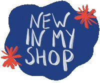 Blue And Red Stars Sticker