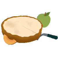 Apple Pie Eating Sticker by Travel South Dakota