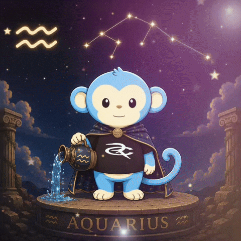 Zodiac Sign Monkey GIF by Respective