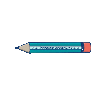 increasecreativity blue drawing doodle writing Sticker