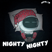 Tired Good Night GIF by Astroon