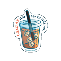 Coffee Thank You Sticker by Blue Luna