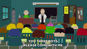 eric cartman teacher GIF by South Park 