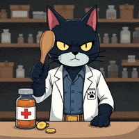 Sick Cat GIF by CATBAT