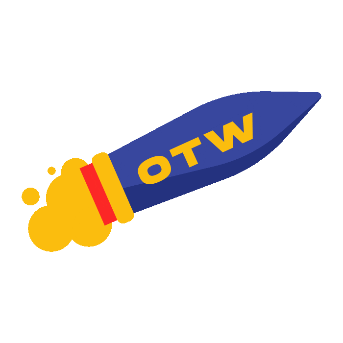 On The Way Rocket Sticker
