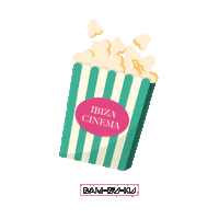 Movie Popcorn Sticker by Bam Bu Ku