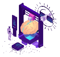 plaxonic robotbrain Sticker