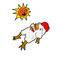 Summer Scorching Sticker