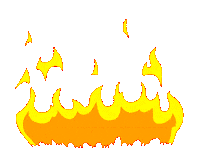 Fire Burning Sticker by Hustle Inspires Hustle™