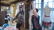 britishsewingbee dance dancing wiggle sewing GIF