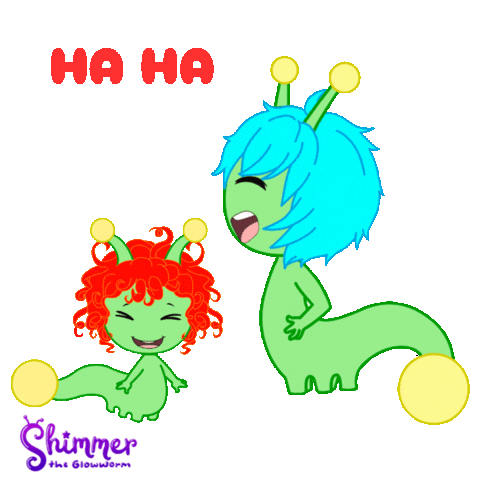 Ha Ha Lol Sticker by ShimmertheGlowworm