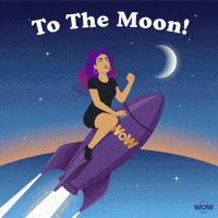 To The Moon Wow GIF by World Of Women