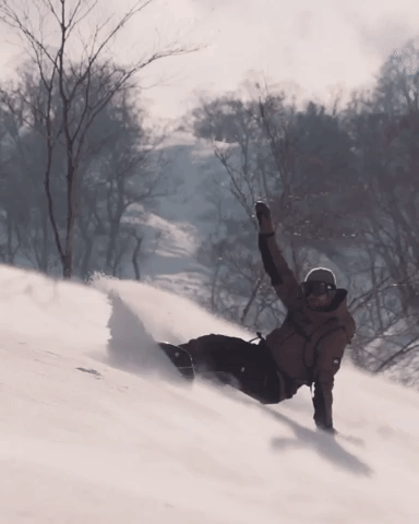 NideckerSnowboards giphyupload japan snowboard spray GIF