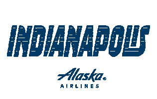 Travel Indianapolis Sticker by Alaska Airlines
