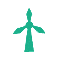 Wind Turbine Sticker by TheClimateCoalition