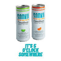 sodkacaribbeanhardseltzer cheers drinks alcohol caribbean Sticker