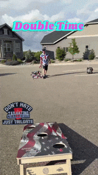 Trick Shot Cornhole GIF by Tailgating Challenge