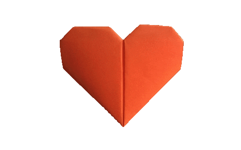 Friluftsaktiviteter giphyupload origami hjerte papir hjerte Sticker