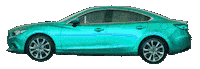 Rainbow Car Sticker by dalvago