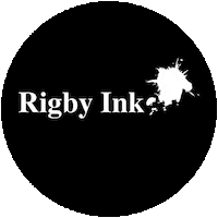 rigbyink art magazine rigby ink rigbyink rigby ink art Sticker