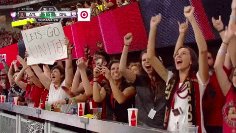 football celebrate GIF by Atlanta United