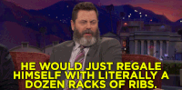 nick offerman ribs GIF by Team Coco