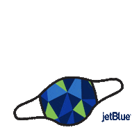 Travel Mask Sticker by JetBlue