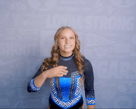 Gymnastics GIF by BYU Cougars