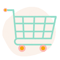 Groceries Cart Sticker by Mama's Meisje
