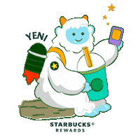 Yeti Starbuddies Sticker by Starbucks SG