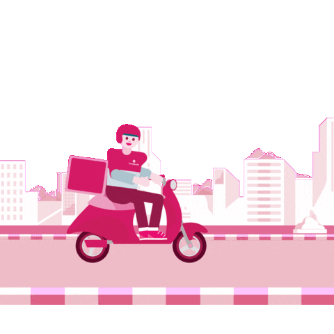 Food Pink Sticker by foodpanda