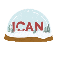 Snow Snowman Sticker by ICAN