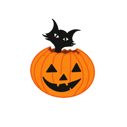 Cat Halloween Sticker by KathieKreativ