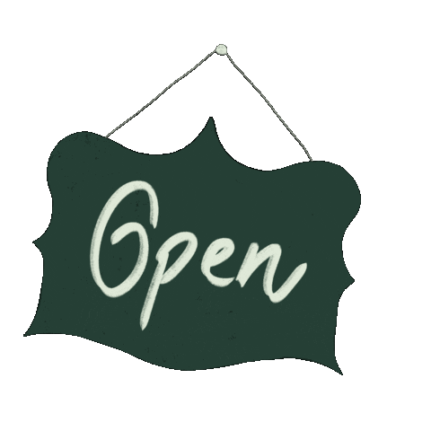 Shop Ouvert Sticker