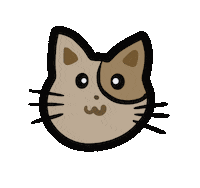 Cat Hello Sticker by Demic