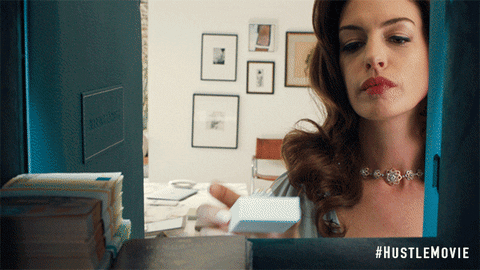 anne hathaway 7 rings GIF by The Hustle Movie