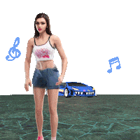 Car Awards Alone Together Metaverse Dance Heart Steam Shio Queens Hashtag Games Sticker by Robodrone