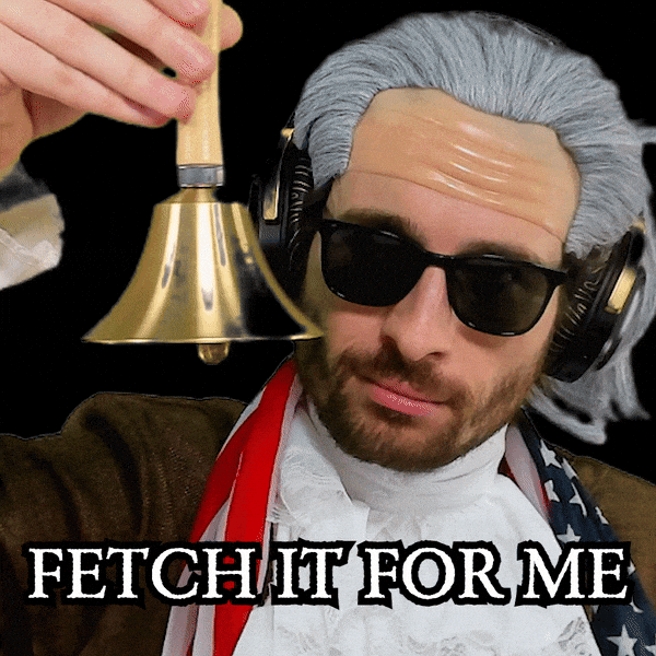 Fetch Founding Father GIF
