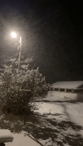 Early-Morning Snow Blankets Central Montana