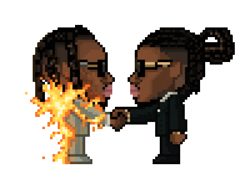 Metro Boomin Pixel Sticker by Ali Graham