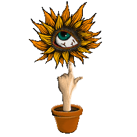 eitoawano japan eye street sunflower Sticker