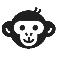 Coffee Monkey Sticker by Rudo