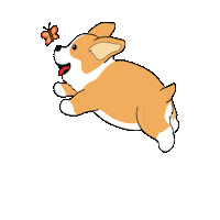 Dog Butterfly Sticker by Petique, Inc.
