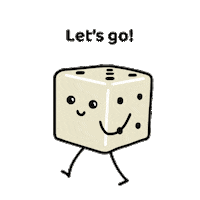 Marching Lets Go Sticker by TinyDiceBuddies