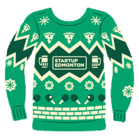 Holiday Sweater Sticker by Startup Edmonton