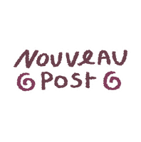 adeliegir new new post post nouveau Sticker