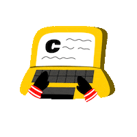 ComplejoCetach work fast trabajo pinguino Sticker