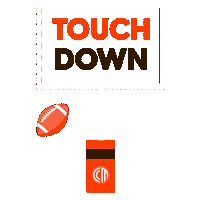 Cleveland Browns Touchdown Sticker by CrossCountry Mortgage, LLC